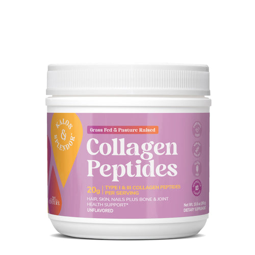21st Century Kalos & Splendor Collagen Peptides Powder, Grass Fed & Pasture Raised Type I & III Bovine Collagen, 20g Collagen Peptides + 18g Protein Per Scoop, Unflavored, 10.6 OZ 21st Century buy supplements Au