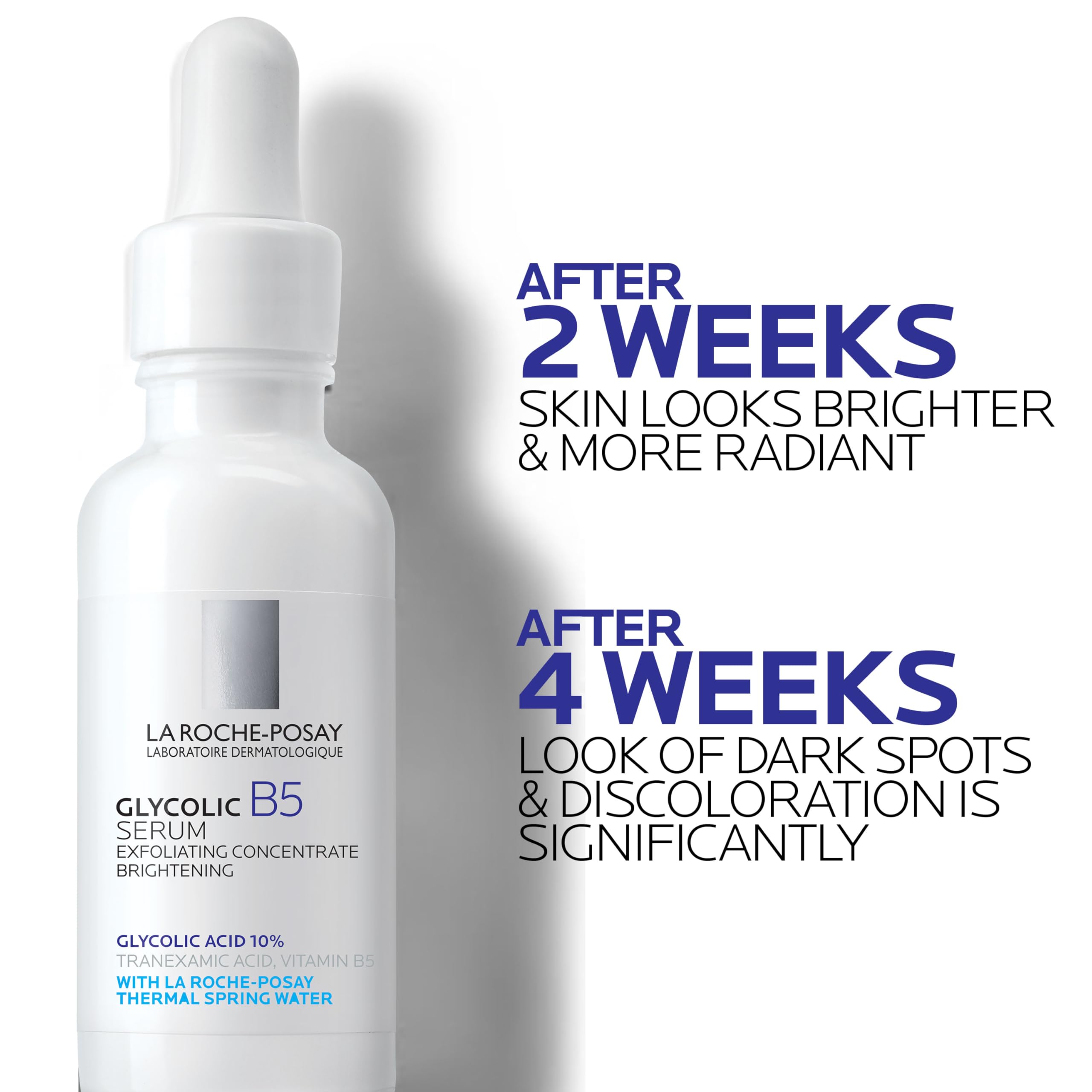Bundle of La Roche-Posay Glycolic Acid Serum + La Roche-Posay Mela B3 Serum, Dark Spot Corrector With Anti-Aging Melasyl + 10% Niacinamide,