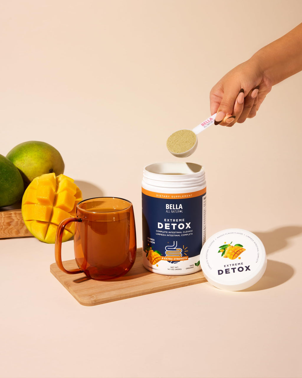 Bella All Natural Extreme Detox Powder Mango