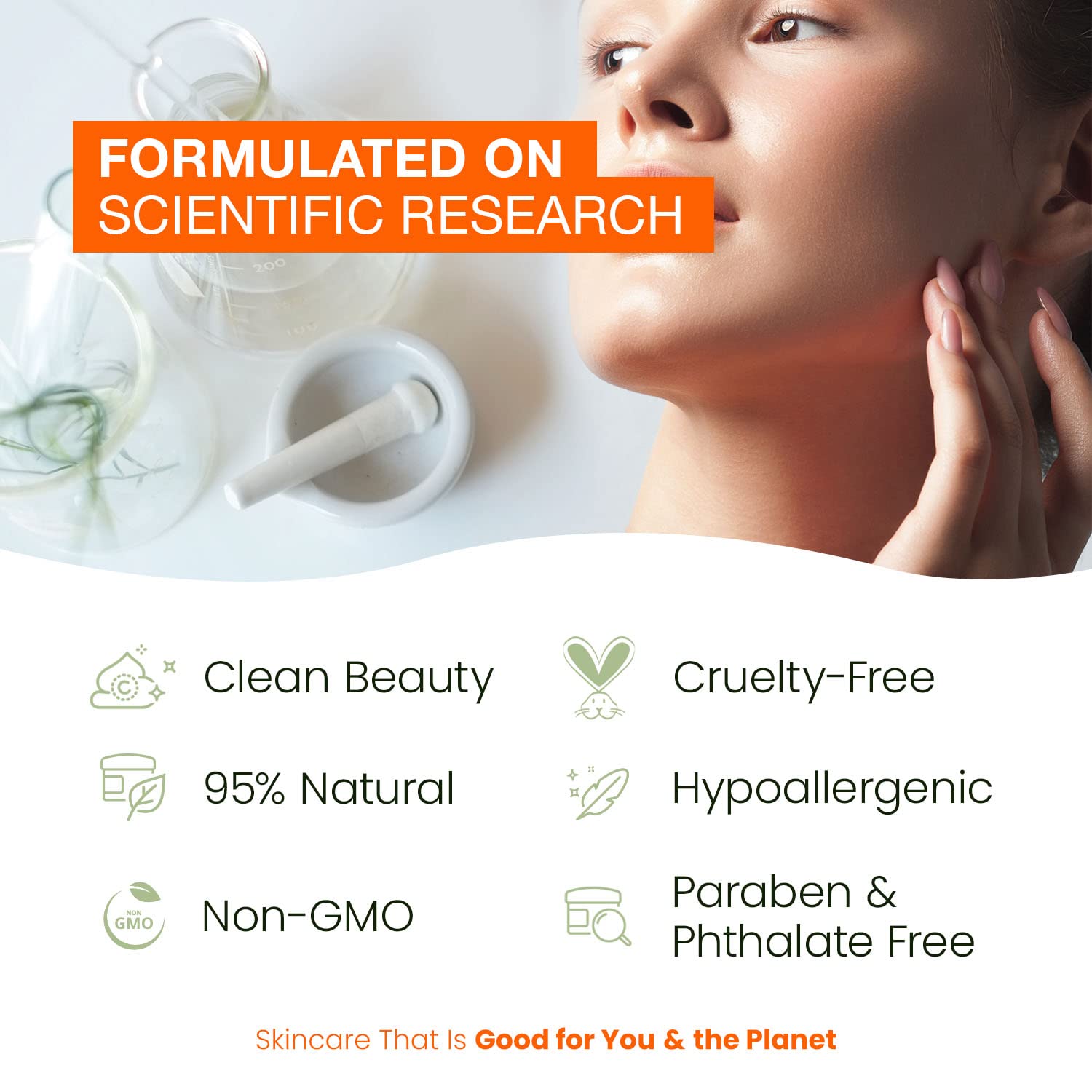 Natural Chemist Vitamin C Serum With Collagen - Dermatologist Tested, Skin Brightening, Anti-Aging, Acne Treatment, Fades Dark Spots, Cruelty Free Korean Skin