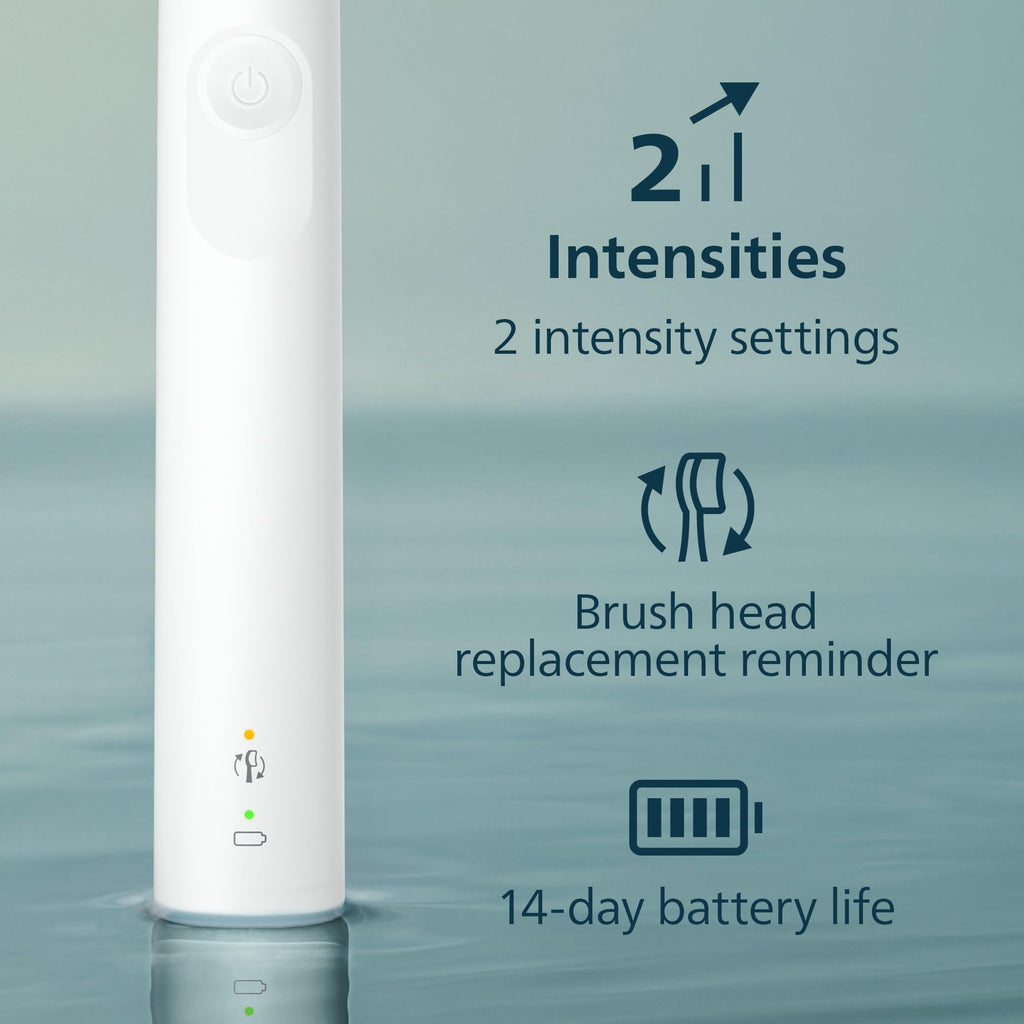 Philips Sonicare 4100 Series Electric Toothbrush - Sonic Toothbrush with Advanced Sonic Technology, Pressure Sensor, Two Intensity Settings,