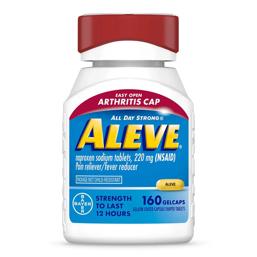 Aleve Gelcaps with Easy Open Arthritis Cap, Naproxen Sodium, Medication for Arthritis Pain, 160 Count AleveBuy Supplements Australia