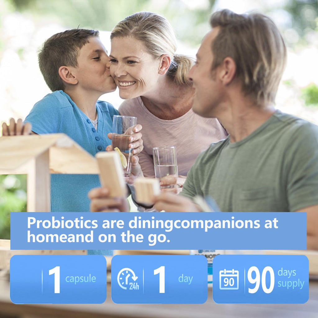 OMOGS Probiotics 180 Billion CFUs 18 Strains, 3 Prebiotics, Helps Digestive, Gut Health, Immune, Supports Occasional Constipation, Diarrhea & Gas