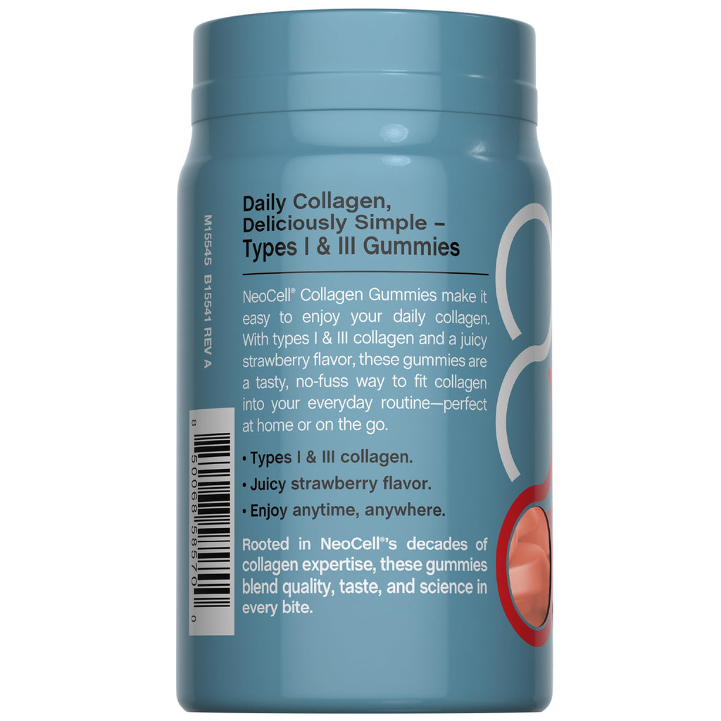 NeoCell Collagen Peptides Gummies | 60 Count | Types I & III | Advanced Formula Supplement | for Women and Men NeoCell buy supplements Au
