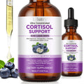 Cortisol Supplements for Women & Men, Cortisol Reducer 10 In 1 Cortisol Detox Liquid Drops with Magnesium, Ashwagandha, L-Theanine Liquid Drops, Hormone Balanced,Promotes Mood & Mental Clarity 2 Fl.Oz