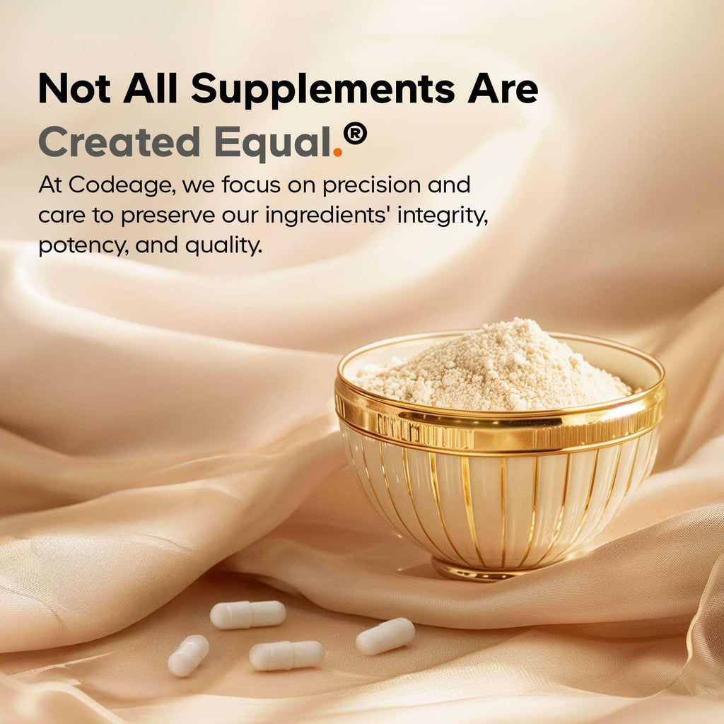 Codeage Liposomal Tripeptide GPH+ Supplement - Verisol Bioactive Beauty Collagen Peptides - Hyaluronic Acid - Skin Structure Support - GPH Tripeptide - Glycine–Proline–Hydroxyproline - 120 Capsules CodeageBuy Supplements Australia