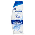 Head & Shoulders Anti-Dandruff Shampoo and Conditioner, Classic Clean 2-in-1, 1% Pyrithione Zinc, Flake Control, Deep Clean,