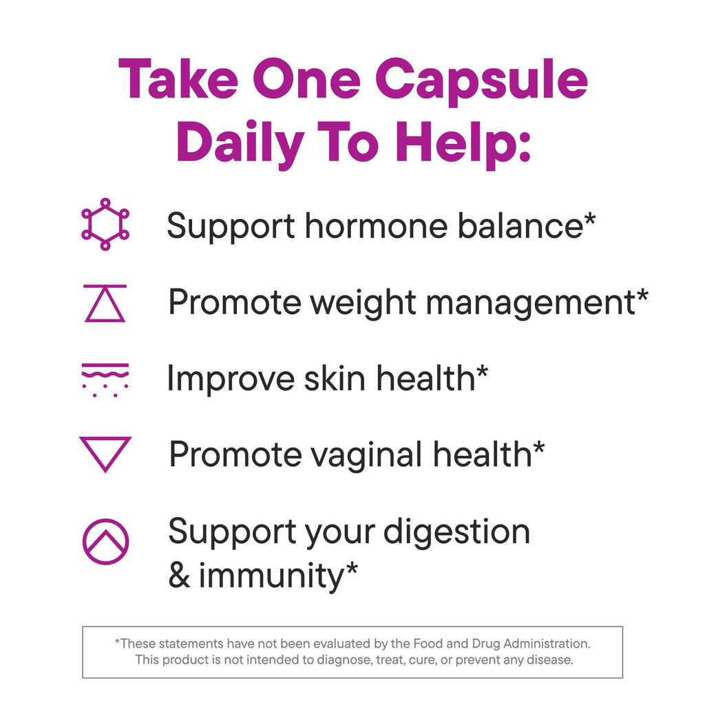 Daily Nouri Hormone Balance Probiotics for Women | Hormone Balance for Women | PMS, Hormonal Acne, & Bloating Support | 7 Clinically Studied Strains + Omega | 30-Day Supply Daily Nouri buy supplements Au