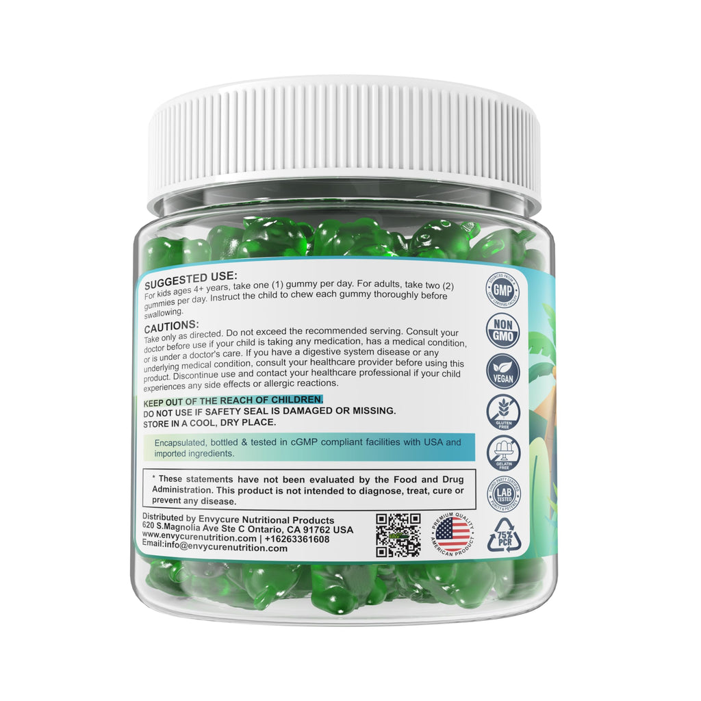 Zeolite Detox for kids & Adult-Sugar Free Zeolite Detox Gummies with Spirulina, Chlorella, Milk Thistle, Magnesium Glycinate, Calcium Citrate for Energy
