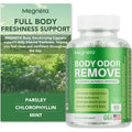 MEGNETA Body Deodorizing Supplement, Natural Internal Odor Control Pills for Men & Women, Chlorophyll Capsules for Skin, Breath and Gut Health (60 Capsules)
