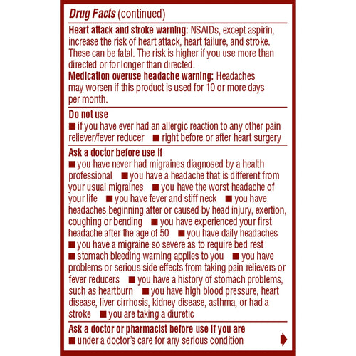 Advil Migraine Headache Relief, Ibuprofen Capsules with Ibuprofen 200mg for Migraine Relief, Nausea Relief and Light Sensitivity Relief - 20 Liquid Filled Capsules AdvilBuy Supplements Australia