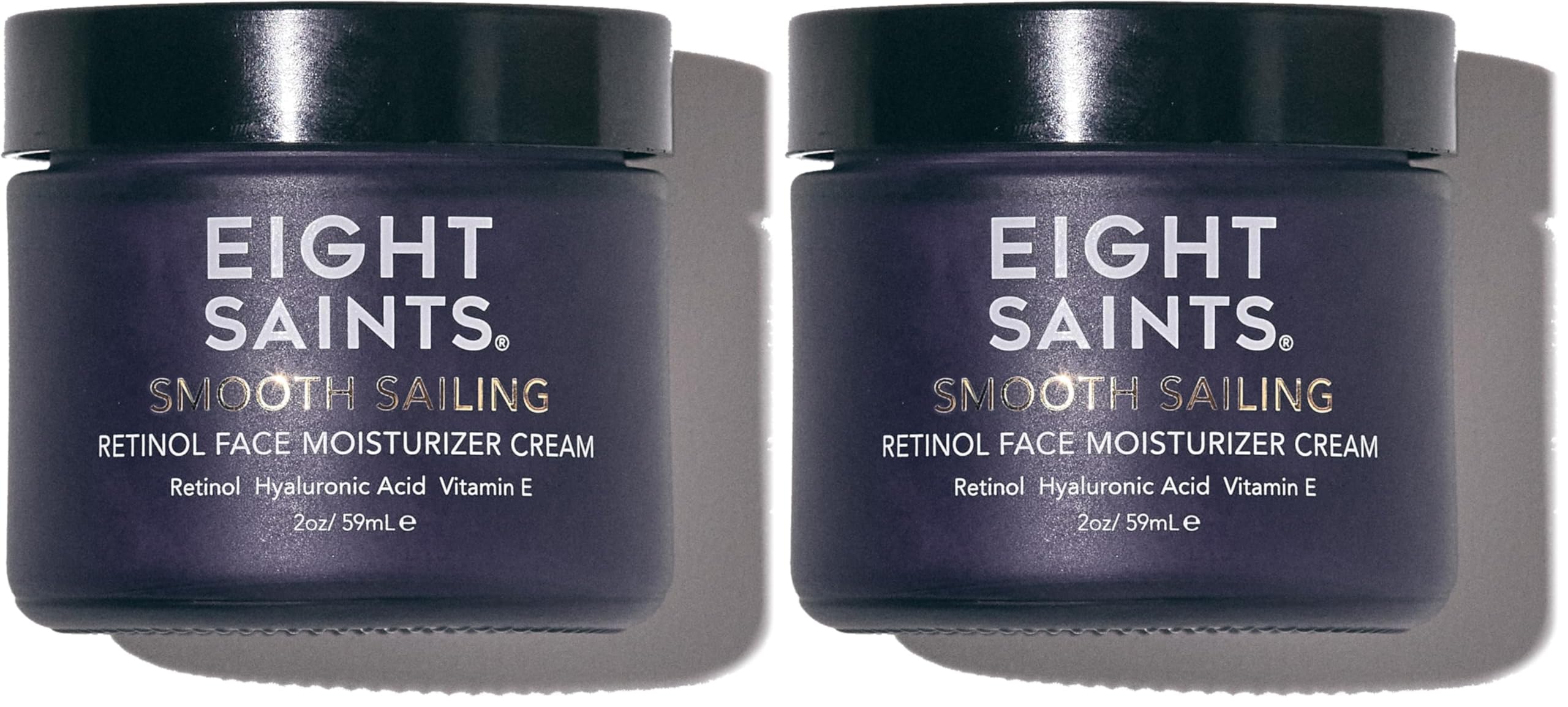Eight Saints Retinol Facial Moisturizer Cream, For Firming Face, Neck & Eye Wrinkles and Lines, Deep Hydrating Lotion, Fragrance-Free, with Retinol, Hyaluronic Acid,