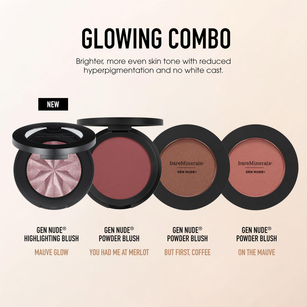 bareMinerals Gen Nude Powder Blush, On the Mauve, Vegan, Cruelty-Free & Dermatologist-Tested