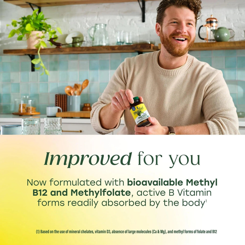 MegaFood One Daily Mens Multivitamins - Multivitamin for Men - Vitamin C, Vitamin D3 & Vitamin B12 - Muscle, Energy Metabolism & Immune Support MegaFood