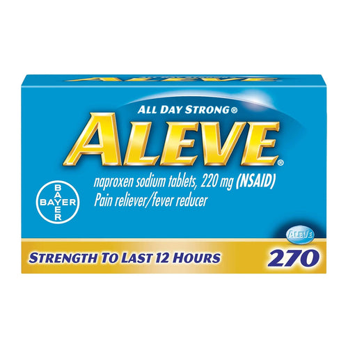 Aleve Caplets, Naproxen Sodium 220 mg (NSAID), Pain Reliever/Fever Reducer, #1 Orthopedic Surgeon Recommended, 270 Count AleveBuy Supplements Australia