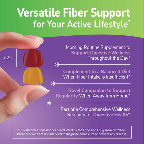 21st Century VitaJoy Fiber Gummies (Fruit Flavored, 90 Count), 5 g Fiber Per Serving for Digestive Support, Pectin-Based Prebiotic Gummies, Non-GMO, Vegan, Gluten Free,