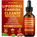 Liposomal Candida Cleanse Drops 2000mg - 20-in-1 Candida Detox for Women & Men with Caprylic Acid, Oregano, Black Walnut & Wormwood – Yeast Detox, Gut & Colon Support,