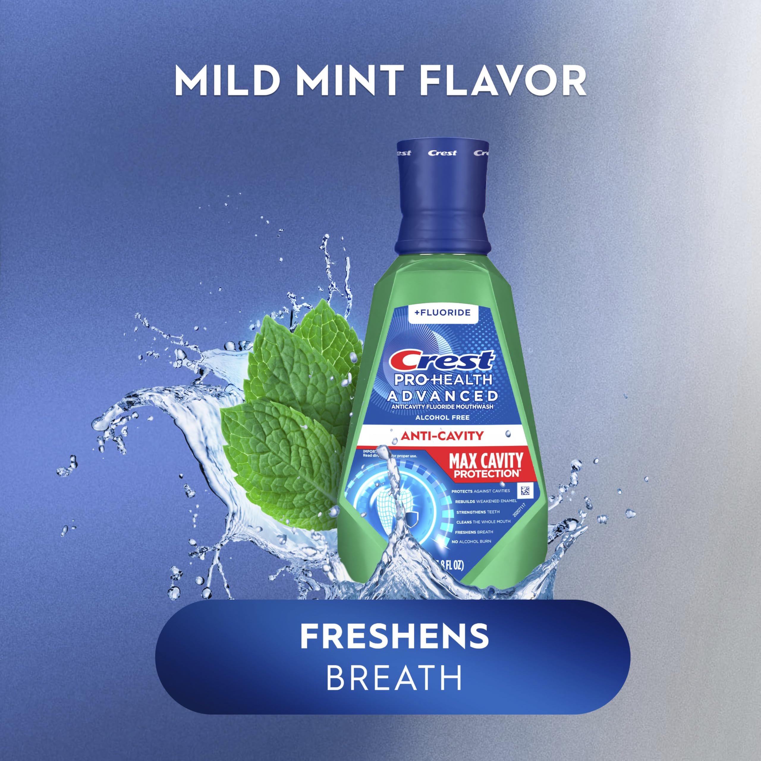 Crest Pro-Health Advanced Maximum Cavity Protection Mouthwash - Mild Mint - 2x1L