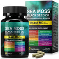 Sea Moss Black Seed Oil Ashwagandha Ginger, Sea Moss Capsule Supplement with Turmeric Burdock Root Bladderwrack Vitamin C Vitamin D3 Enhanced Immunity & Energy Black Seed Oil Capsule 60 Count HUYEHFBuy Supplements Australia