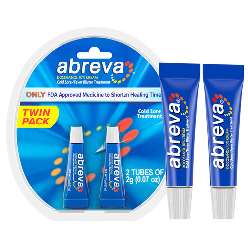 Abreva 10 Percent Docosanol Cold Sore Treatment, Treats Your Fever Blister in 2.5 Days - 0.07 oz Tube x 2 Abreva buy supplements Au