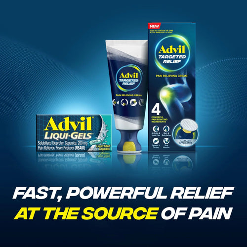 Advil Liqui-Gels Pain Reliever and Fever Reducer, Pain Medicine for Adults with Ibuprofen 200mg for Headache, Backache, Menstrual Pain and Joint Pain Relief - 160 Liquid Filled Capsules AdvilBuy Supplements Australia