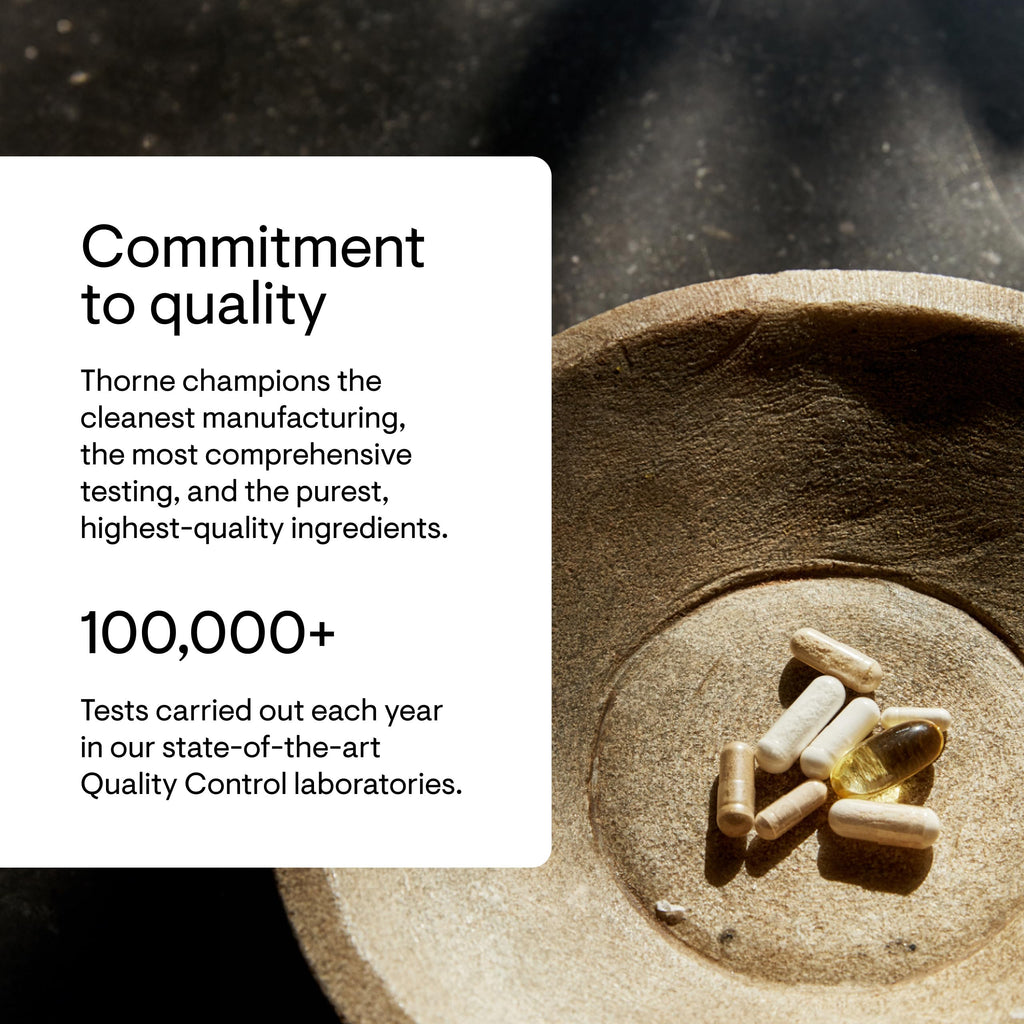 THORNE - Magnesium Glycinate - Supports Restful Sleep, Muscle Relaxation, Heart Health & Metabolism* - Chelated Magnesium Capsules - Third-Party Certified - Gluten, Dairy & Soy-Free - 90 Servings THORNE buy supplements Au
