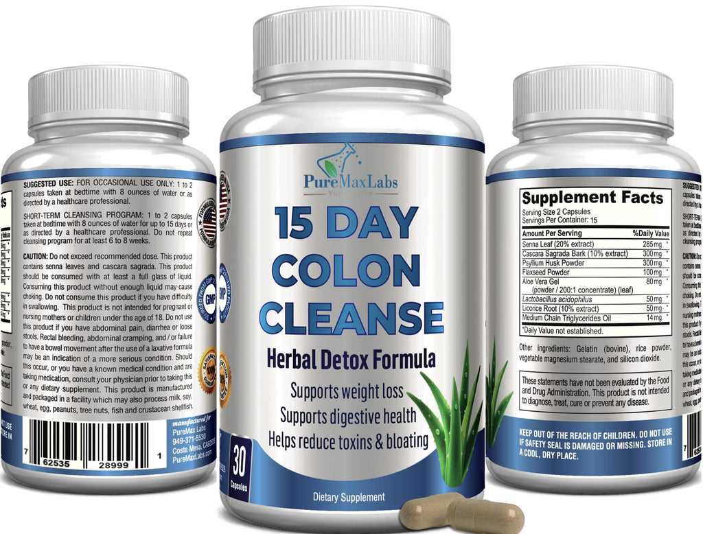 YUMMYVITE 15 Day Colon Cleanse and Detox, Herbal Detox Formula, Supports