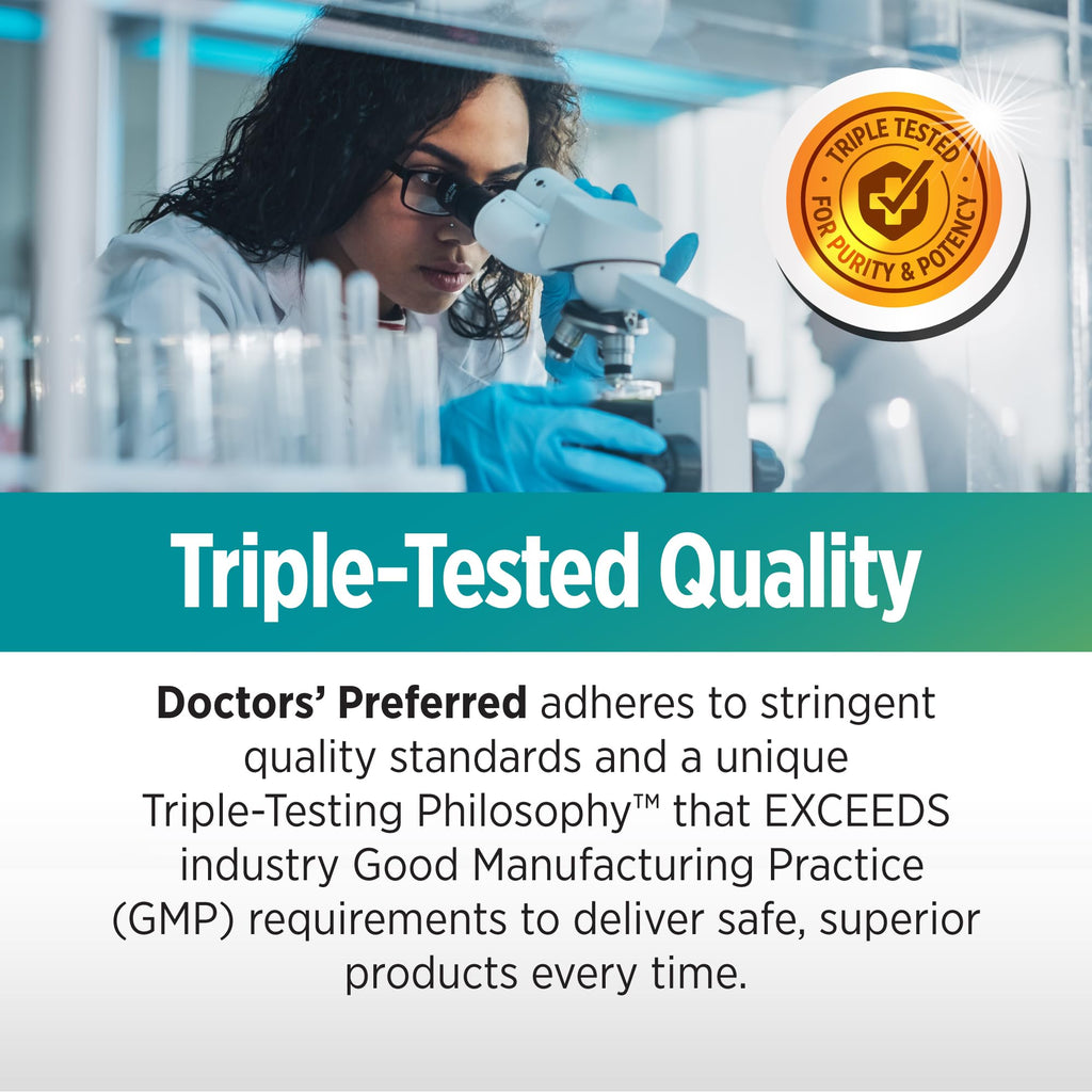 DOCTORS' PREFERRED Clinical Grade Supplement - Doctor Formulated | 1500 mg per Daily Serving | 90 Count