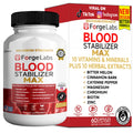 ForgeLabs Blood Stabilizer Max supplement bottle and packaging on a white background