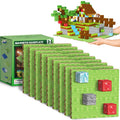 Youngyes 9 Pack Magnetic Blocks Baseplate, Magnetic Cubes Plate for Minecraft Magnetic Building Blocks-Baseplate 4" x 4", STEM Magnet Toys for Kids Boys Girls Age 3+ Years Old Christmas Birthday Gifts