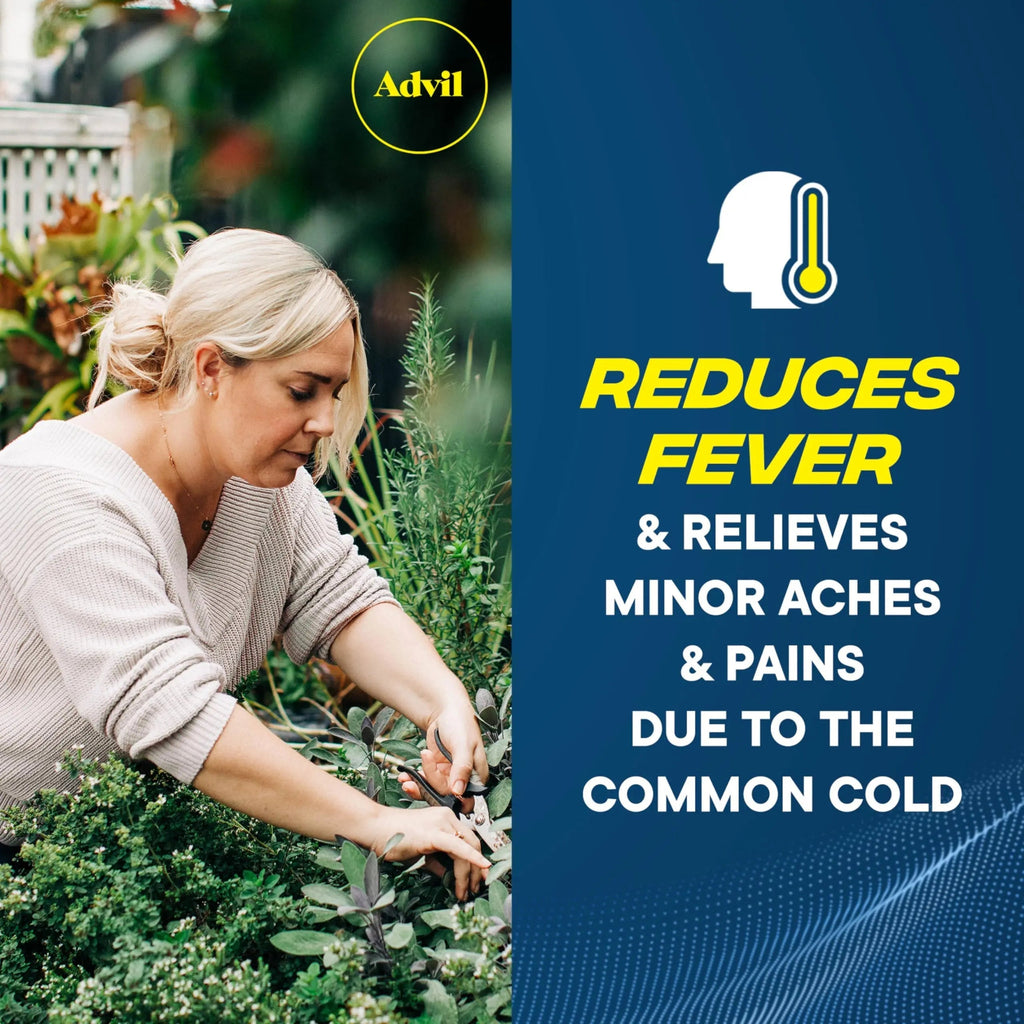 Advil Pain Reliever and Fever Reducer, Pain Relief Medicine with Ibuprofen 200mg for Headache, Backache, Menstrual Pain and Joint Pain Relief - 10 Coated Tablets AdvilBuy Supplements Australia