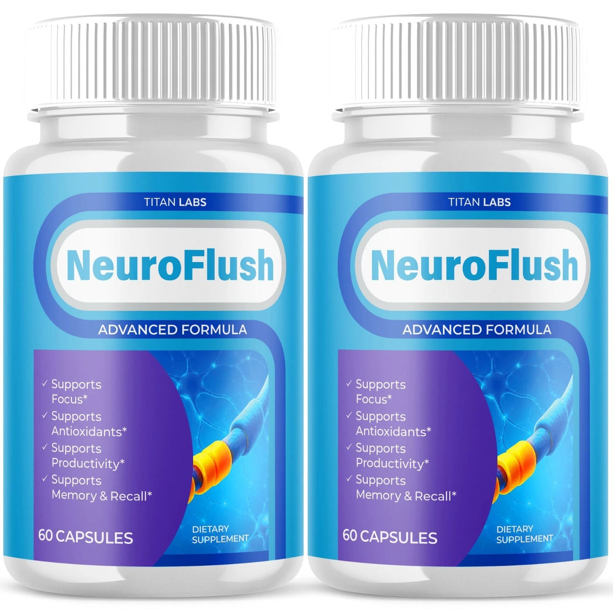 NeuroFlush Advanced Nootropic Nerve Support Supplement Neuro Flush 120 Capsules